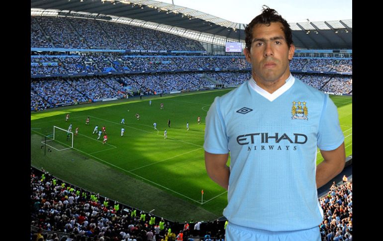 Carlos Tévez lleva casi mes y medio sin jugar para el club británico. ESPECIAL  /