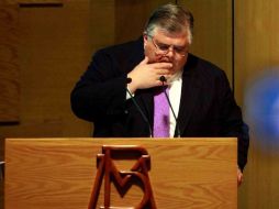 Agustín Carstens, gobernador del banco central, informó la nueva proyección de crecimiento para este año. ARCHIVO  /