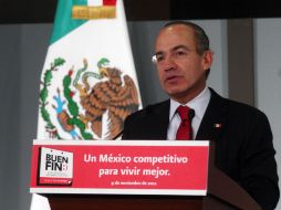 El Presidente Felipe Calderón dijo que su gobierno tiene la obligación de proteger a los ciudadanos. NTX  /