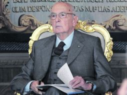 El presidente de Italia, Giorgio Napolitano, asegura que la presión internacional está sustentada, pero Italia no se desplomará. EFE  /
