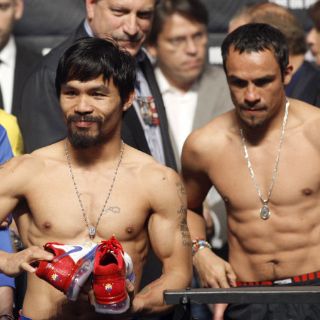 Pacquiao y Márquez cumplen con el pesaje para su tercer combate