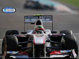 En los ensayos libres de este sábado el piloto mexicano quedó en decimotercer lugar. AFP  /