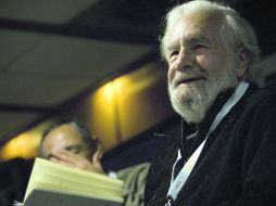 Tomás Segovia, en su visita el año pasado a la Feria Internacional de Libro de Guadalajara. CORTESÍA FIL  /