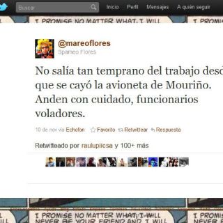 Tuitero presuntamente detenido por mensaje sobre accidente aéreo