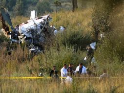 Según los avances de las investigaciones, la unidad tuvo varios contactos con el terreno donde se impactó. EFE  /