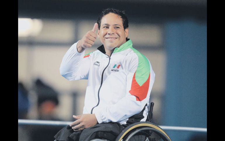 El tapatío Pedro Rangel se colgó la medalla de oro en los 100 metros pecho, además de romper un récord parapanamericano.  /