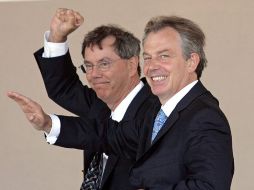 Arthur Levinson, aquí acompañado de Tony Blair. EFE  /