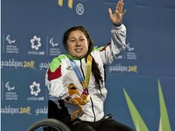 Doramitzi González es la máxima medallista de la natación paralímpica mexicana con un total de 11 medallas. MEXSPORT  /