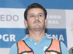 Autoridades mexicanas presentan ante los medios a Juan Gabriel Orozco Favela, alias ''El Gasca''. EFE  /