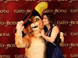 La actriz visitó su país natal durante la presentación de la película Gato con botas. REUTERS  /