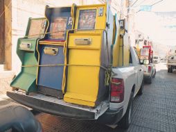 Las máquinas tragamonedas decomisadas serán enviadas a la Procuraduría General de la República. ESPECIAL  /