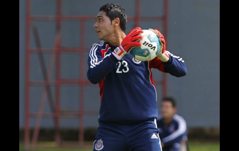 El portero se muestra seguro en los entrenamientos.  /