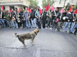 Los manifestantes conmemoraron los 38 años de la revuelta estudiantil contra la Junta Militar. AFP  /