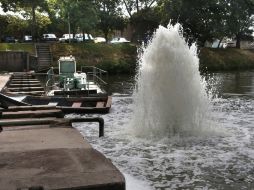 A partir de esta intervención el agua que viaja por Las Pintas ya es apta para el consumo humano.  /