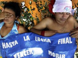 Tras el fallo del máximo tribunal los manifestantes pusieron fin a la protesta. AP  /
