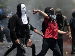 El Colegio de Profesores convocó esta marcha. AP  /