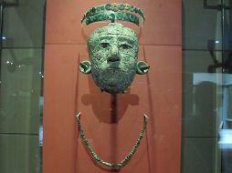 'La Máscara de la Reina Roja' (foto) y 'Trono del Templo XXI', son algunas de las piezas que los canadienses podrán admirar. ESPECIAL  /
