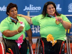 Perla Bárcenas y Catalina Díaz ganadoras en la categoría de 67.5 a 82.5 kilogramos. MEXSPORT  /
