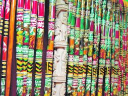 Los bastones se entregan hoy en día a importantes personalidades que visitan la región. EL UNIVERSAL  /