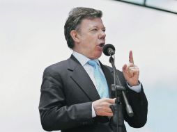 Juan Manuel Santos ha manifestado su interés por abrir el debate en torno a una eventual despenalización de los estupefacientes. EFE  /