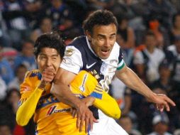 Los Tuzos del Pachuca pierden en casa por marcador de un gol por cero ante Los Tigres. NOTIMEX  /