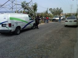 Vecinos del cruce de las calles Loma Central y Loma Alta hicieron el reporte a la  policía Municipal de Tlajomulco.  /