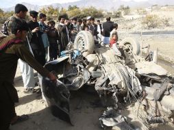 Los medios de transporte de la OTAN son atacados frecuentemente por grupos talibanes durante su rrecorrido por la ciudad.  /