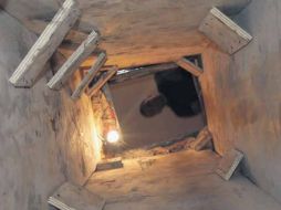 El túnel tiene 97 metros de longitud, 66 de los cuales están del lado de EU. EFE  /