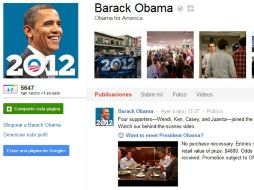 El presidente de EU estrenó ayer su cuenta en Google+. ESPECIAL  /