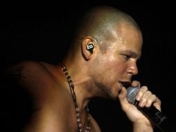 René Pérez fue impactado durante el concierto de ayer, en Bolivia. AFP  /