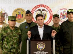 El ministro de Defensa de Colombia, Juan Carlos Pinzón, confirmó el fusilamiento. AP  /