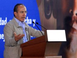 Felipe Calderón dijo que han proporcionado financiamiento por más de seis mil 500 MDP. EL UNIVERSAL  /