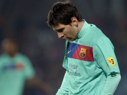 Lionel Messi lamenta la derrota del Barcelona ante el Getafe. EFE  /