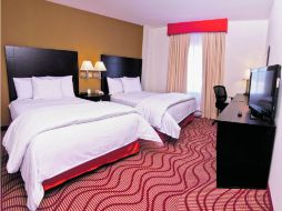 Vista de una habitación doble de este hotel en San Luis Potosí. ESPECIAL  /