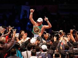 En una pelea sin mucho trámite, el ''Canelo'' venció al boricua Kermit Cintrón. EFE  /