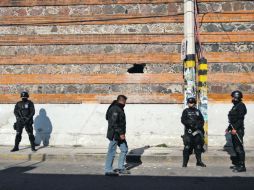 Los internos perforaron en el dormitorio B, y escaparon. REUTERS  /
