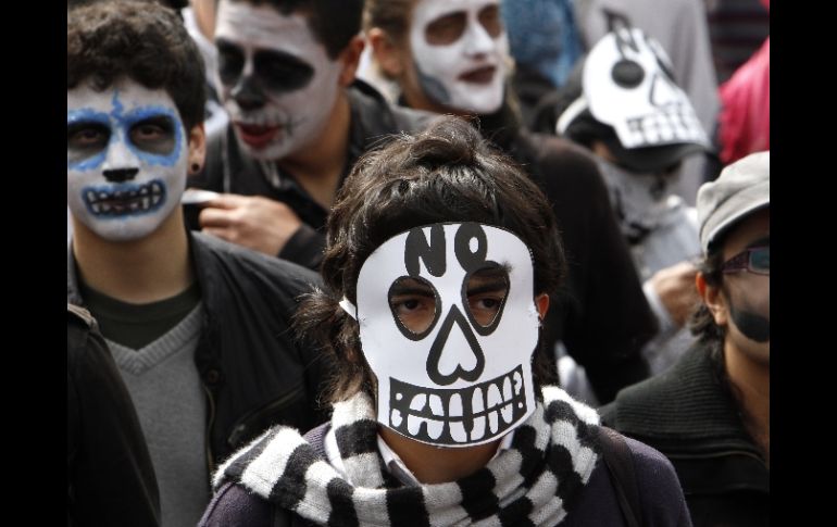 Durante el fin de semana, en la ciudad de México, se realizaron manifestaciones en contra de la violencia. AP  /