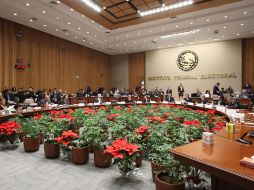 Aspecto de la sesión extraordinaria del Consejo General del IFE. NOTIMEX  /
