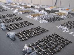 Un total de 157 armas de fuego aseguradas fue el saldo del operativo. ARCHIVO  /