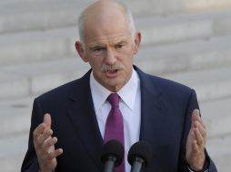 El ex primer ministro reconoció que la deuda soberana de Grecia se hizo insostenible. ARCHIVO  /