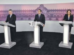 Santiago Creel, Ernesto Cordero y Josefina Vázquez Mota, respondieron a preguntas de tuiteros. NTX  /