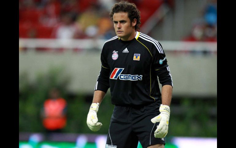 Enrique Palos, portero de Tigres, espera una eliminatoria complicada ante Querétaro. MEXSPORT  /