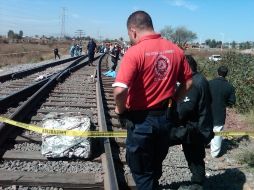 El accidente ocurrió en las vías del tren, a la altura del kilómetro 238+80, en el municipio de El Salto.  /