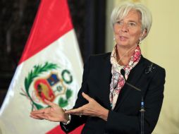 La presidenta del FMI, Christine Lagarde, se reunirá el miércoles con el Presidente Calderón. AP  /