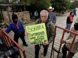 Nepomuceno Moreno en la caravana por la paz en Chiapas en septiembre pasado. El activista fue asesinado. AP  /