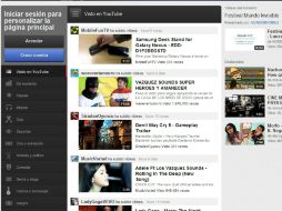 La página principal permite a las personas cambiar los canales al estilo de  los canales de televisión.  ESPECIAL  /