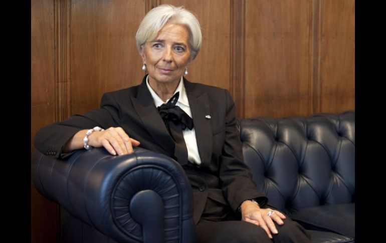 La directora del FMI, Christine Lagarde, durante su visita al gobernador de Sao Paulo, Geraldo Alckmin. EFE  /