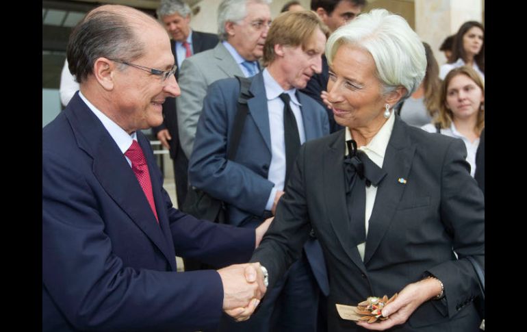 Lagarde, alabó la política económica del Gobierno del presidente Ollanta Humala. AP  /