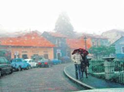 Las bajas temperaturas y húmedas en Real del Monte, Hidalgo, han prevalecido durante la semana. EL UNIVERSAL  /