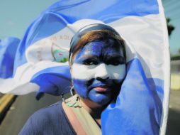 El sábado, opositores de Daniel Ortega tomaron las calles para demostrar su rechazo a los resultados de los comicios de noviembre. AFP  /